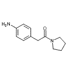 结构式 CAS# 926265-87-4, 2-(4-氨基苯基)-1-(1-吡咯烷基)乙酮