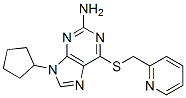 CAS 登录号：93014-76-7， 9-环戊基-6-((2-吡啶基甲基)硫代)-9H-嘌呤-2-胺