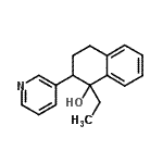 CAS#: 93406-29-2， 1-Ethyl-2-(3-pyridinyl)-1,2,3,4-tetrahydro-1-naphthalenol
