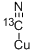 结构式 CAS# 93596-81-7, C-13 氰化铜