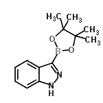 CAS#: 937366-55-7， 3-(4,4,5,5-Tetramethyl-1,3,2-dioxaborolan-2-yl)-1H-indazole