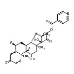 CAS#: 94087-99-7， (6alpha,11beta,16alpha)-6,9-Difluoro-11,17-dihydroxy-16-methyl-3,20-dioxopregna-1,4-dien-21-yl isonicotinate