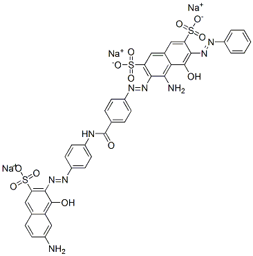 CAS#: 94159-60-1， Trisodium 4-Amino-3-[[4-[[[4-[(7-Amino-1-Hydroxy-3-Sulphonato-2-Naphthyl)Azo]Phenyl]Amino]Carbonyl]Phenyl]Azo]-5-Hydroxy-6-(Phenylazo)Naphthalene-2,7-Disulphonate