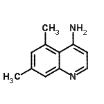 结构式 CAS# 948292-64-6, 5,7-二甲基-4-喹啉胺