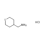 结构式 CAS# 950603-21-1, 1-(四氢-2H-噻喃-4-基)甲胺盐酸盐(1:1)