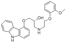 CAS#: 95093-99-5， (2R)-1-(9H-Carbazol-4-Yloxy)-3-[[2-(2-Methoxyphenoxy)Ethyl]Amino]-2-Propanol