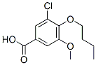 CAS 登录号：955-36-2， 4-丁氧基-3-氯-5-甲氧基-苯甲酸