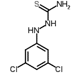 结构式 CAS# 96423-39-1, 3,5-二氯苯基硫代氨基甲酰肼