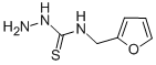 结构式 CAS# 96860-19-4, N-(2-呋喃基甲基)-肼基硫代甲酰胺