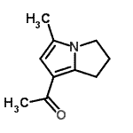 CAS 登录号：97073-06-8， 1-(5-甲基-2,3-二氢-1H-吡咯里嗪-7-基)乙酮