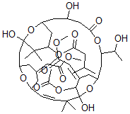 CAS 登录号：97850-04-9， 20-O-乙酰基-7-O-去乙酰基-20-O-去(1-氧代-2,4-辛二烯基)-7-O-(3-甲基-1-氧代丁基)藓苔抑制素 1