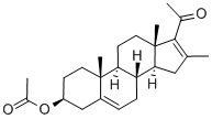CAS 登录号：982-06-9， 16-甲基-20-氧代孕甾-5,16-二烯-3-beta-基醋酸酯