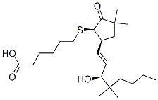 CAS#: 98677-36-2, (1R-(1alpha,5beta(1E,3S)))-6-((5-(3-Hydroxy-4,4-Dimethyl-1-Octenyl)-3,3-Dimethyl-2-Oxocyclopentyl)Thio)Hexanoic Acid