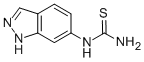 结构式 CAS# 99055-55-7, N-(1H-吲唑-6-基)硫脲