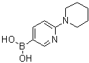 [6-(1-Piperidinyl)-3-pyridinyl]boronic acid molecular structure (CAS 1002129-33-0)