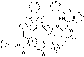 2',7-Bis[(2,2,2-trichloroethoxy)carbonyl]taxol molecular structure (CAS 100449-86-3)