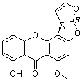 Sterigmatocystin molecular structure (CAS 10048-13-2)