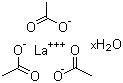 结构式 CAS# 100587-90-4, 三乙酸镧水合物