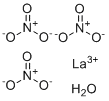 结构式 CAS# 100587-94-8, 硝酸镧(III)水合物