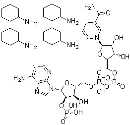 结构式 CAS# 100929-71-3, 还原型辅酶 II 四(环己胺)盐