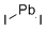 Lead(II) iodide molecular structure (CAS 10101-63-0)