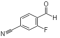 structure of CAS# 101048-76-4, 2-Fluoro-4-formylbenzonitrile;3-Fluoro-4-cyanobenzaldehyde; 4-Cyano-3-fluorobenzaldehyde