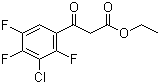结构式 CAS# 101987-86-4, 3-氯-2,4,5-三氟苯甲酰乙酸乙酯