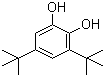 结构式 CAS# 1020-31-1, 3,5-二叔丁基邻苯二酚; 3,5-二叔丁基-1,2-苯二酚; 3,5-DTBC
