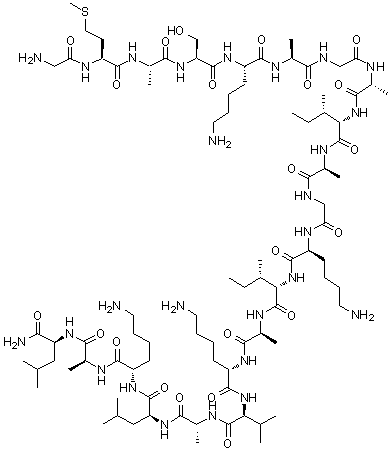 结构式 CAS# 102068-15-5, PGLa