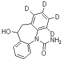 10,11-Dihydro-10-hydroxy-5H-dibenz[b,f]azepine-1,2,3,4-d<sub>4</sub>-5-carboxamide molecular structure (CAS 1020719-39-4)