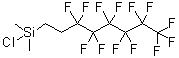 结构式 CAS# 102488-47-1, [2-(十三氟己基)乙基]二甲基氯硅烷