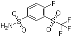 structure of CAS# 1027345-08-9, 4-Fluoro-3-(trifluoromethylsulfonyl)benzenesulfonamide