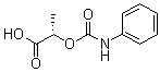 结构式 CAS# 102936-05-0, (S)-2-[(苯基氨基)羰基氧基]丙酸