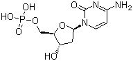 structure of CAS# 1032-65-1, 2'-Deoxycytidine-5'-monophosphoric acid;dCMP.H2; Deoxycytidylic acid; 2'-Deoxycytidine-5'-monpohosphate free acid