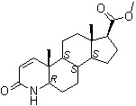 结构式 CAS# 103335-41-7, 3-氧代-4-氮杂-5alpha-雄甾-1-烯-17beta-羧酸甲酯