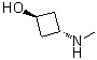 结构式 CAS# 1033710-19-8, 反式-3-(甲基氨基)环丁醇