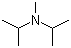 N,N-二异丙基甲胺分子结构 (CAS 10342-97-9)