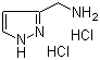 structure of CAS# 1037237-32-3, 1H-Pyrazole-3-methaneamine dihydrochloride;3-Aminomethyl-2H-pyrazole dihydrochloride; 1H-Pyrazole-5-methanamine dihydrochloride