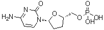 2',3'-Dideoxy-5'-cytidylic acid molecular structure (CAS 104086-76-2)