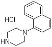 结构式 CAS# 104113-71-5, 1-(1-萘基)哌嗪盐酸盐