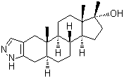 structure of CAS# 10418-03-8, Stanozolol;Androstanazol; Winstrol l; 17beta-Hydroxy-17-methyl-5alpha-androstano[3,2-c]pyrazole