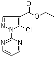5-Chloro-1-(2-pyrimidinyl)-1H-pyrazole-4-carboxylic acid ethyl ester molecular structure (CAS 104909-40-2)