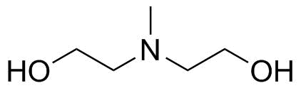 N-Methyldiethanolamine molecular structure (CAS 105-59-9)