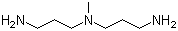 structure of CAS# 105-83-9, N,N-Bis(3-aminopropyl)methylamine;3,3'-Diamino-N-methyldipropylamine; 3,3'-Methyliminobis-N-propylamine