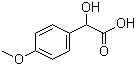 结构式 CAS# 10502-44-0, 4-甲氧基扁桃酸; 对甲氧基扁桃酸