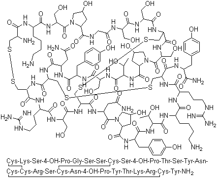 结构式 CAS# 106375-28-4, omega-芋螺毒素 G VIA