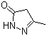 3-Methyl-2-pyrazolin-5-one molecular structure (CAS 108-26-9)