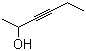 3-己炔-2-醇分子结构 (CAS 109-50-2)