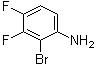 结构式 CAS# 1092349-87-5, 2-溴-3,4-二氟苯胺