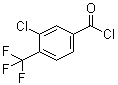 结构式 CAS# 1092460-77-9, 3-氯-4-(三氟甲基)苯甲酰氯